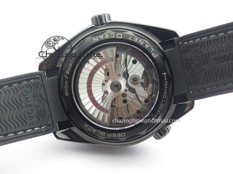 Planet Ocean 45mm Real Ceramic BP-Maker Best Edition Black Dial On Nylon Rubber Strap A GoAnywhere 8185