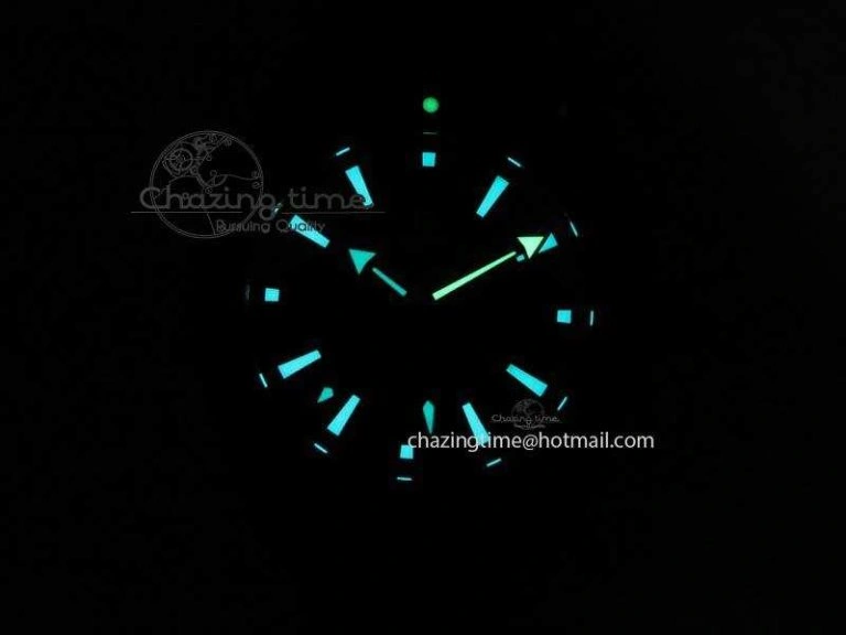 SoftTouch Planet Ocean 45mm Real Ceramic Blue BP-Maker Best Edition Black Dial On Nylon Rubber Strap A 8184