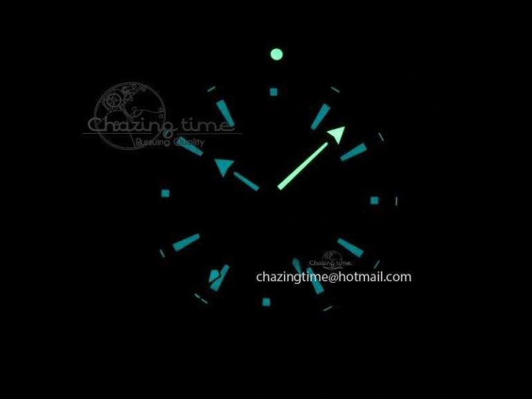 ZipUp Planet Ocean 45mm Real Ceramic RG BP Best Edition Black Dial On Leather Strap A 8181