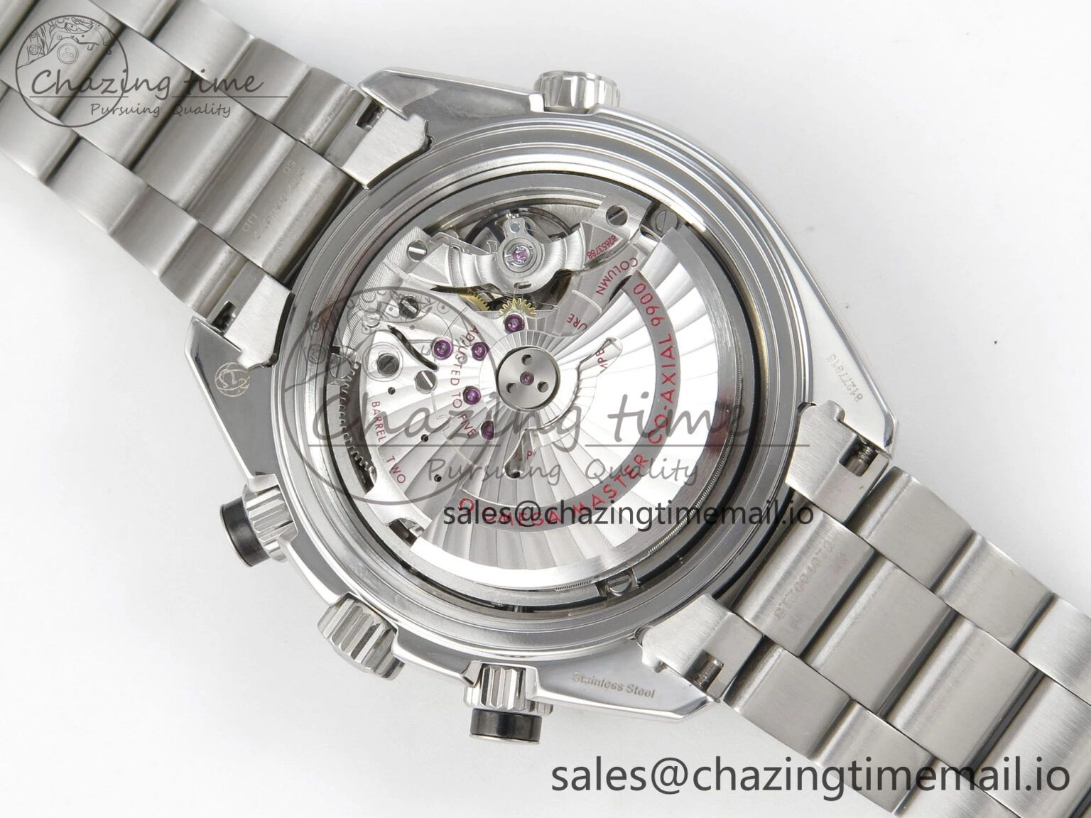 Premium Planet Ocean 600M Chrono SS VRF 1:1 Best Edition Black Bezel Black Dial on SS Bracelet A 7651