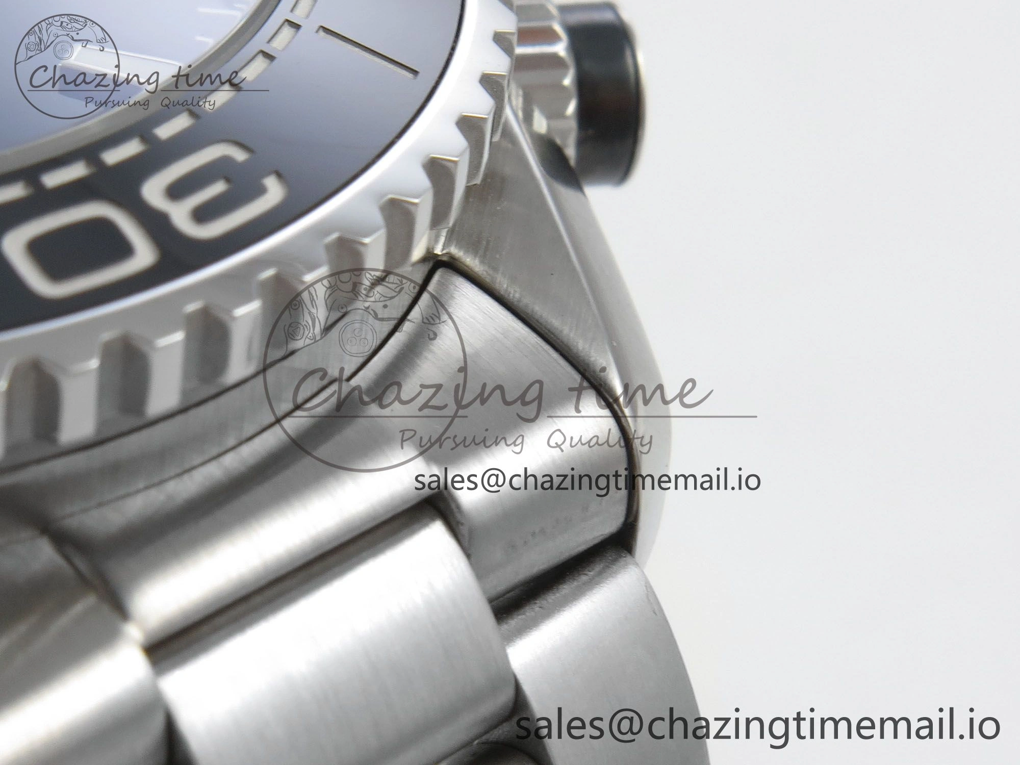 Premium Planet Ocean 600M Chrono SS VRF 1:1 Best Edition Black Bezel Black Dial on SS Bracelet A 7651
