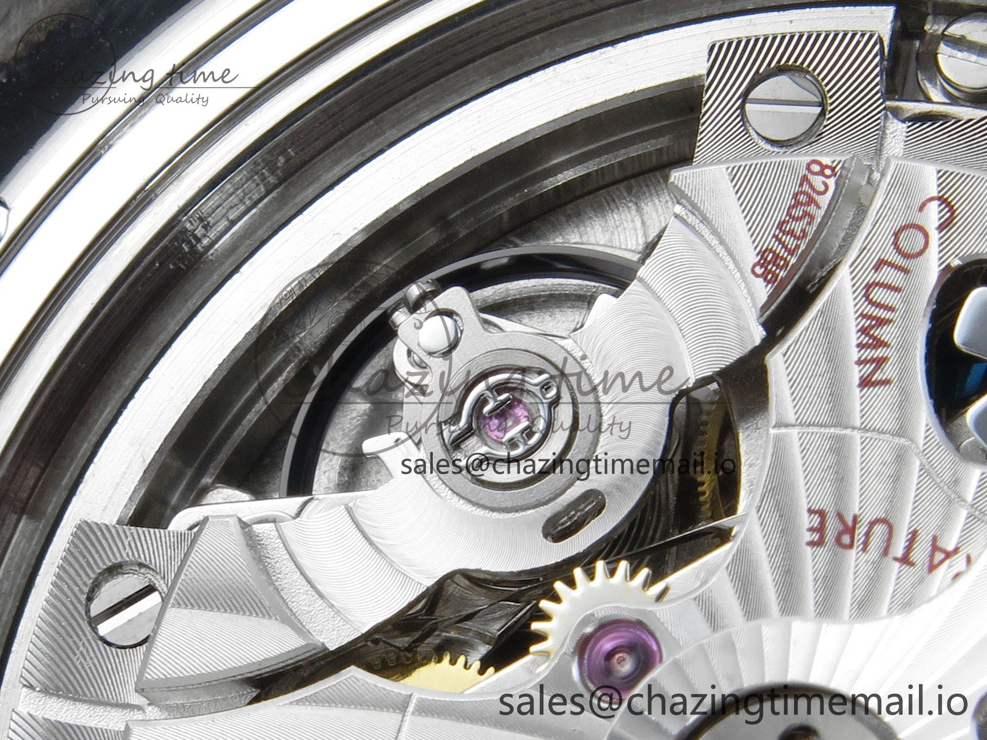 Planet Ocean 600M Chrono SS VRF 1:1 Best Edition Black Bezel Blue Dial on RG SS Bracelet A RelaxedFit 7648