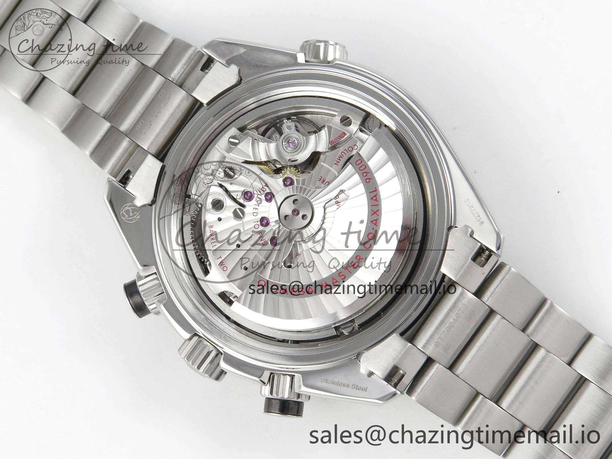 Planet Ocean 600M Chrono SS VRF 1:1 Best Edition Black Orange Bezel Black Dial on SS Bracelet A TimelessDesign 7652