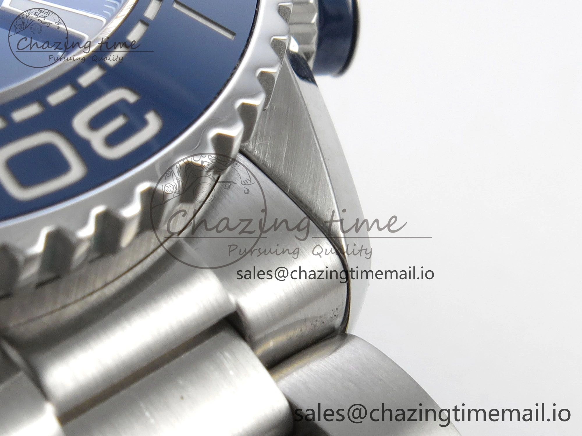 EyeCatching Planet Ocean 600M Chrono SS VRF 1:1 Best Edition Blue Bezel Blue Dial on SS Bracelet A 7649