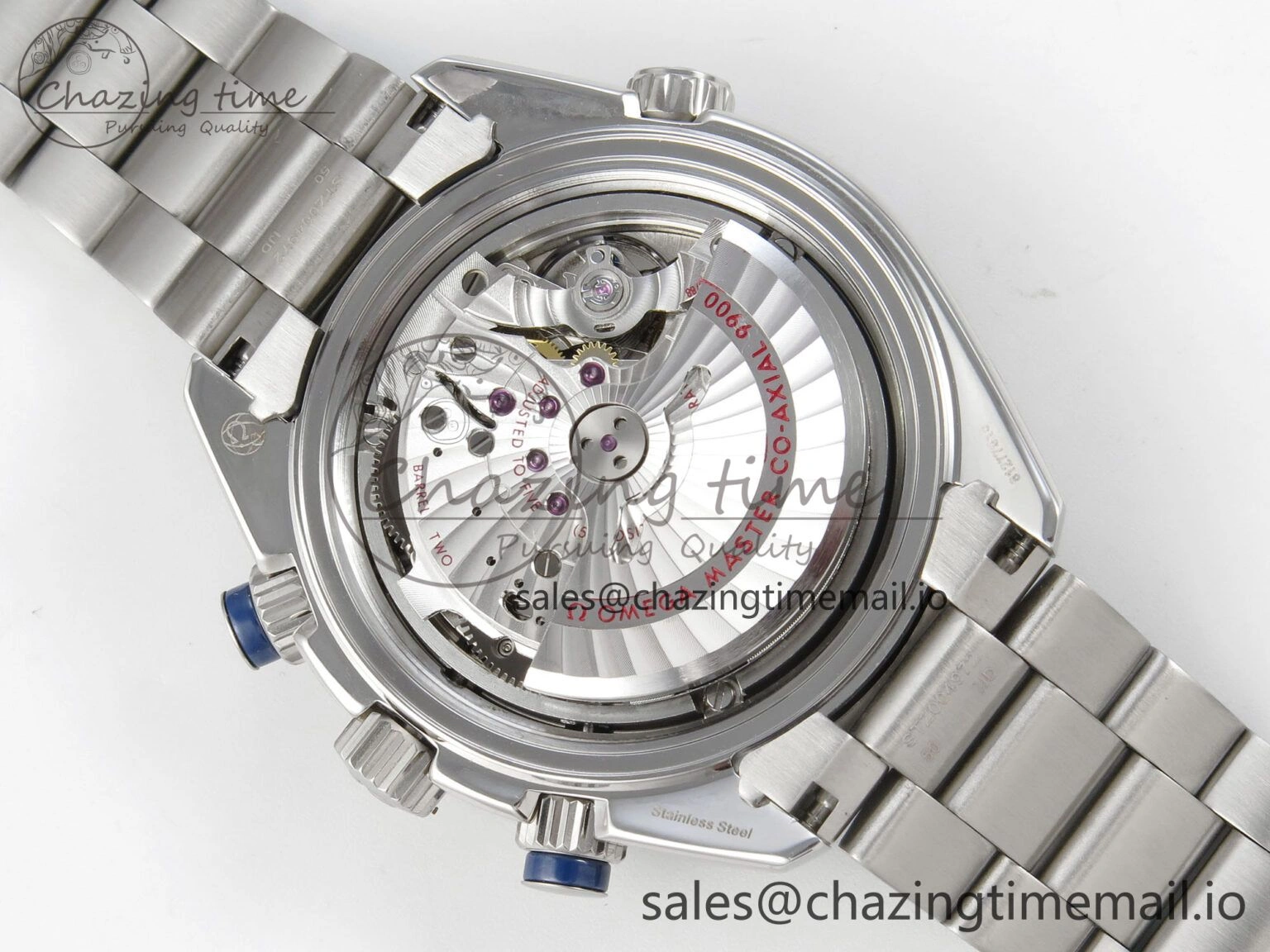 EyeCatching Planet Ocean 600M Chrono SS VRF 1:1 Best Edition Blue Bezel Blue Dial on SS Bracelet A 7649