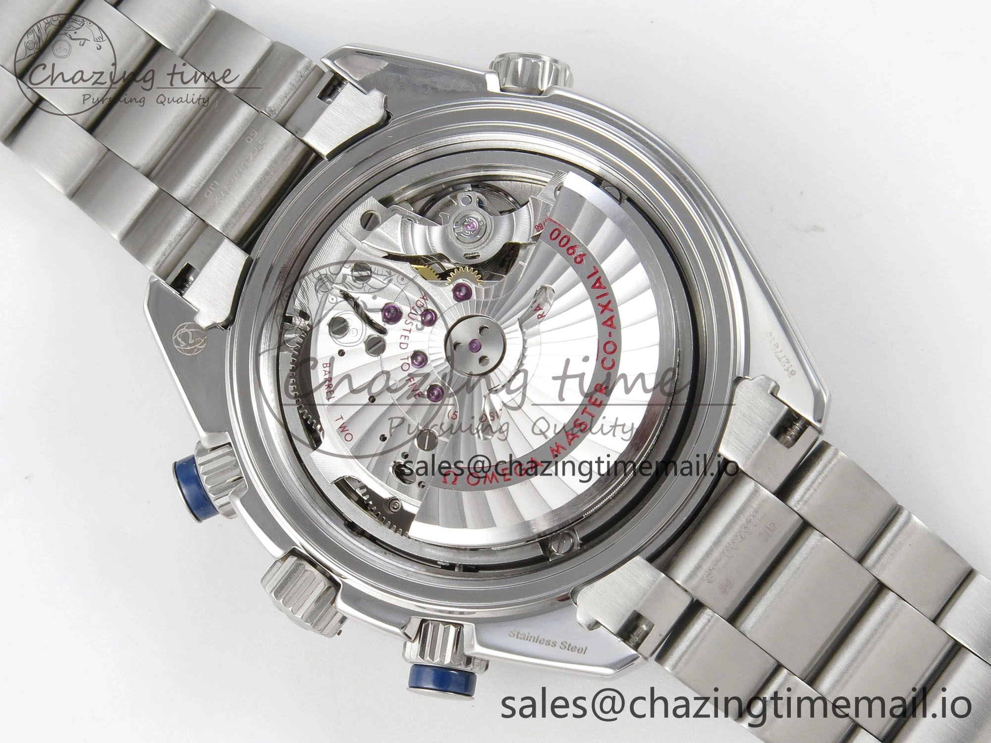 EyeCatching Planet Ocean 600M Chrono SS VRF 1:1 Best Edition Blue Bezel Blue Dial on SS Bracelet A 7649