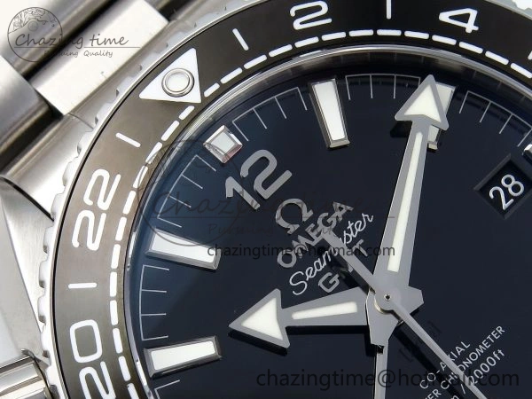 Premium Planet Ocean 600M ‘Tai Chi’ GMT 43.5mm VSF 1:1 Best Edition Black White Ceramic Bezel and Dial on SS Bracelet A8906 Super Clone 7732