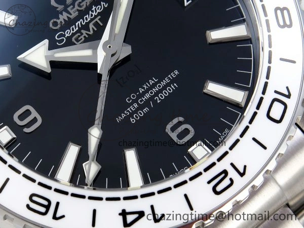 Premium Planet Ocean 600M ‘Tai Chi’ GMT 43.5mm VSF 1:1 Best Edition Black White Ceramic Bezel and Dial on SS Bracelet A8906 Super Clone 7732