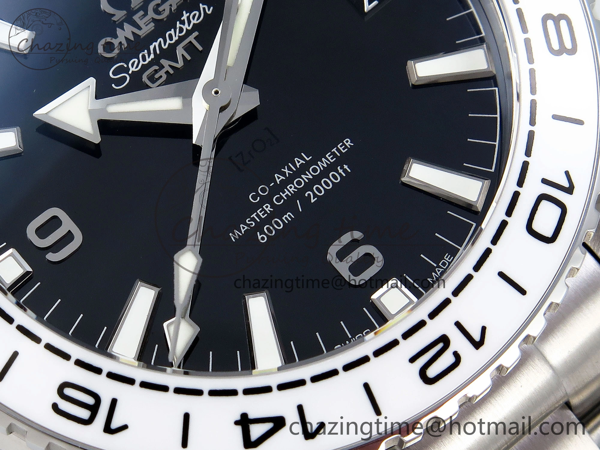 Premium Planet Ocean 600M ‘Tai Chi’ GMT 43.5mm VSF 1:1 Best Edition Black White Ceramic Bezel and Dial on SS Bracelet A8906 Super Clone 7732