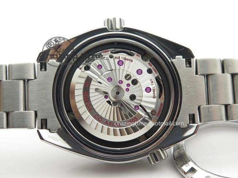 Planet Ocean GMT 42mm V6F 1:1 Best Edition Blue Bezel Orange Numbers On SS Bracelet A TimelessDesign 8254