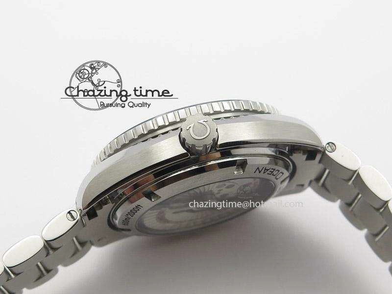 Planet Ocean GMT 42mm V6F Best Edition Black Dial Orange Markers On SS Bracelet A Attractive 8272