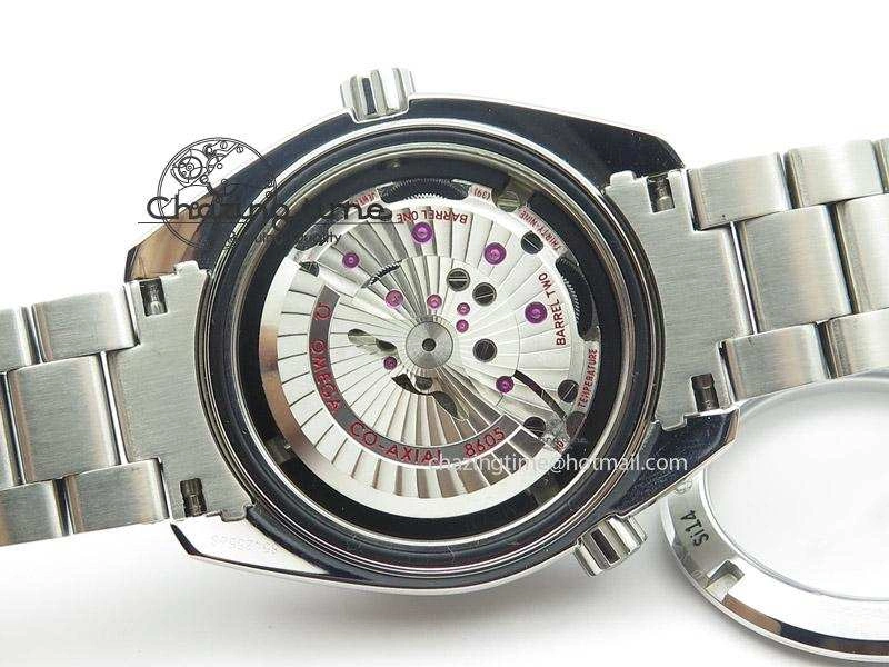Planet Ocean GMT 42mm V6F Best Edition Black Dial Orange Markers On SS Bracelet A Attractive 8272