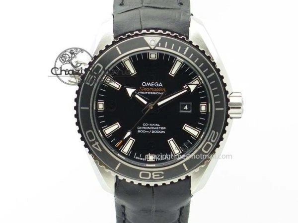 Planet Ocean GMT 42mm V6F Best Edition Black Dial Orange Markers On SS Bracelet A Attractive 8272