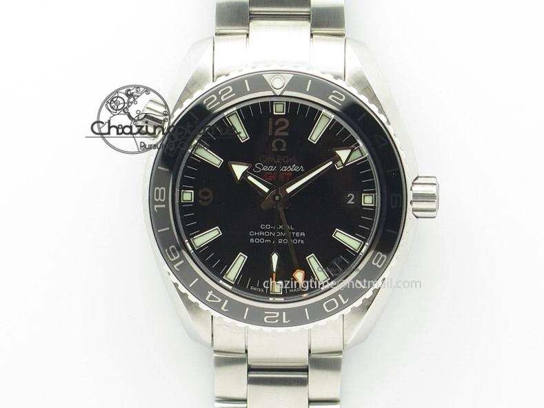 Planet Ocean GMT 42mm V6F Best Edition Black Dial Silver Markers On SS Bracelet A Bold 8273