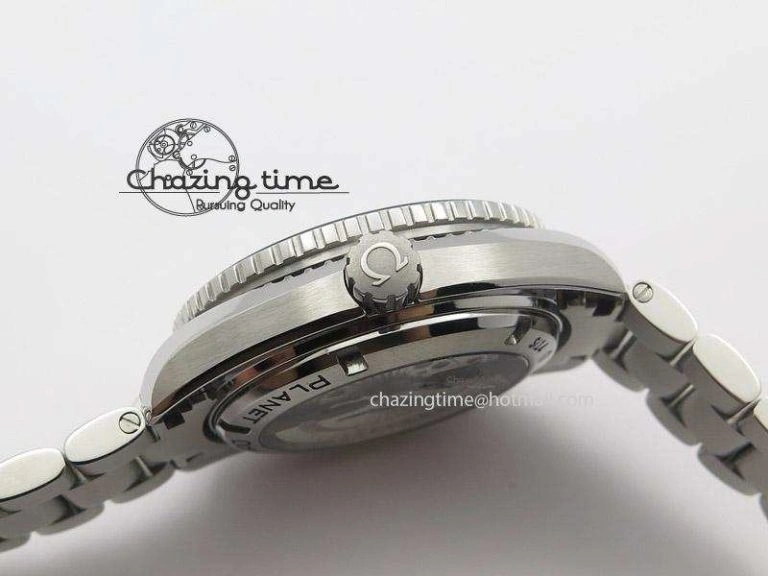 Planet Ocean GMT 42mm V6F Best Edition Black Dial Silver Markers On SS Bracelet A Bold 8273