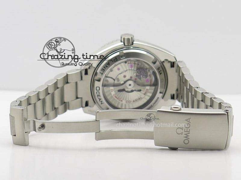 Planet Ocean GMT 42mm V6F Best Edition Black Dial Silver Markers On SS Bracelet A Bold 8273
