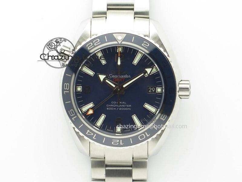 Planet Ocean GMT 42mm V6F Best Edition Blue Bezel Blue Dial On SS Bracelet A Timeless 8274