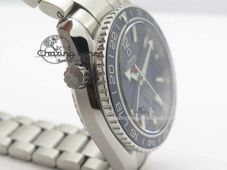 Planet Ocean GMT 42mm V6F Best Edition Blue Bezel Blue Dial On SS Bracelet A Timeless 8274