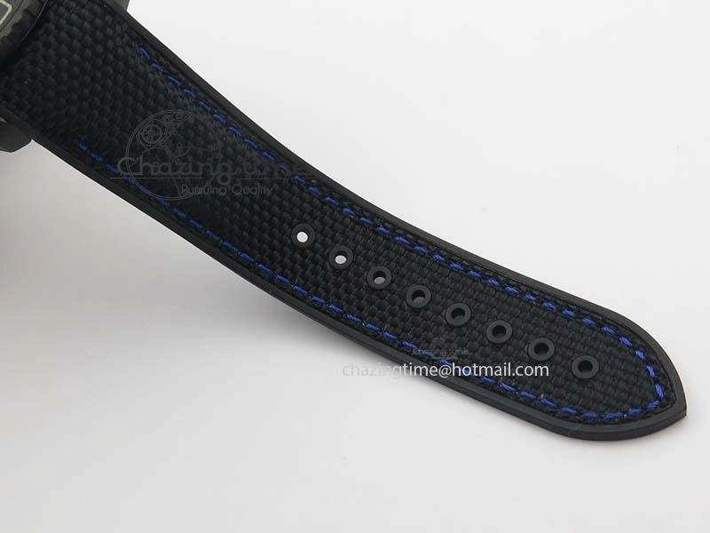 Planet Ocean GMT 45mm DLC Blue JHF Best Edition Black Dial On Rubber Strap A Refined 8199