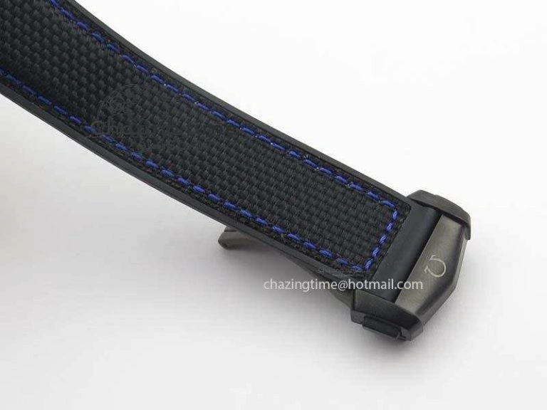 Planet Ocean GMT 45mm DLC Blue JHF Best Edition Black Dial On Rubber Strap A Refined 8199
