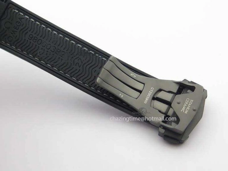 Planet Ocean GMT 45mm DLC Blue JHF Best Edition Black Dial On Rubber Strap A Refined 8199