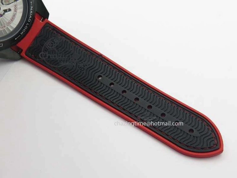Planet Ocean GMT 45mm DLC Red JHF Best Edition Black Dial On Rubber Strap A Seasonal 8200