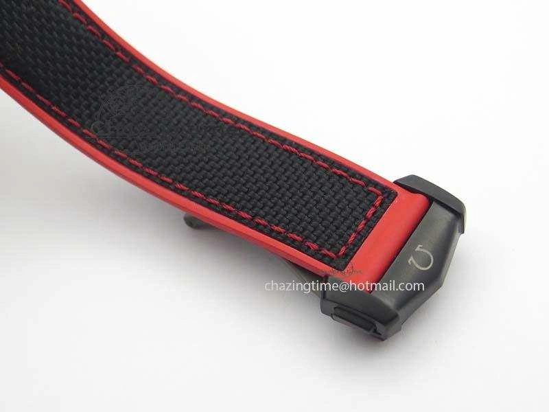 Planet Ocean GMT 45mm DLC Red JHF Best Edition Black Dial On Rubber Strap A Seasonal 8200
