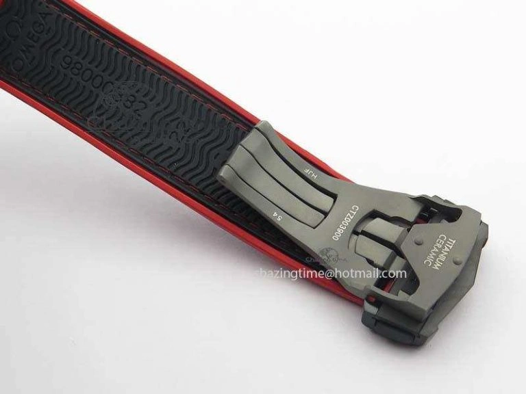 Planet Ocean GMT 45mm DLC Red JHF Best Edition Black Dial On Rubber Strap A Seasonal 8200
