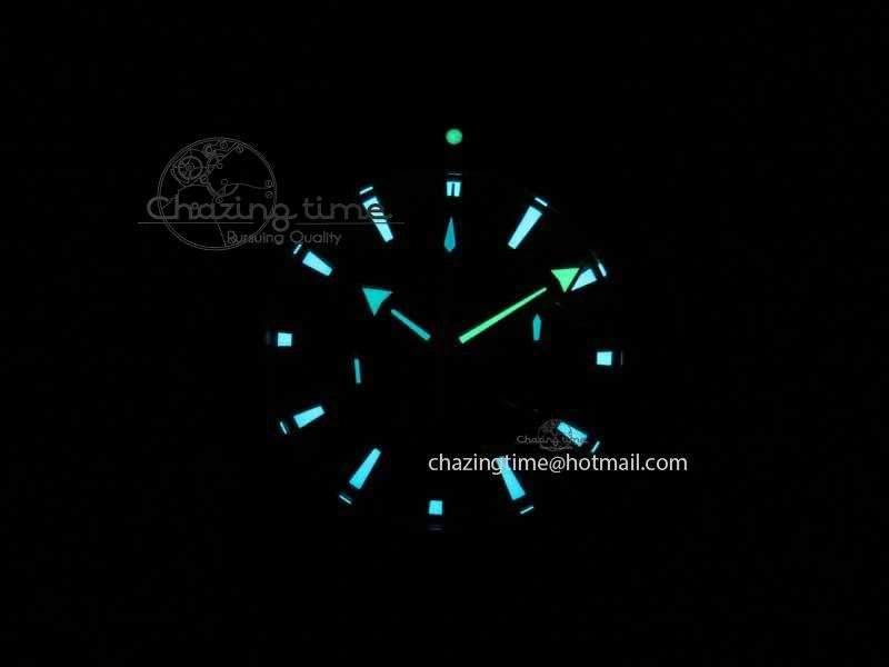 Planet Ocean Master Chrono 45mm SS OM 1:1 Best Edition Black Dial Orange 12 On Rubber Strap A ZeroBulk 8169