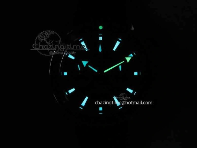 OdorResistant Planet Ocean Master Chrono 45mm SS OM 1:1 Best Edition Blue Dial On Blue Rubber Strap A 8172