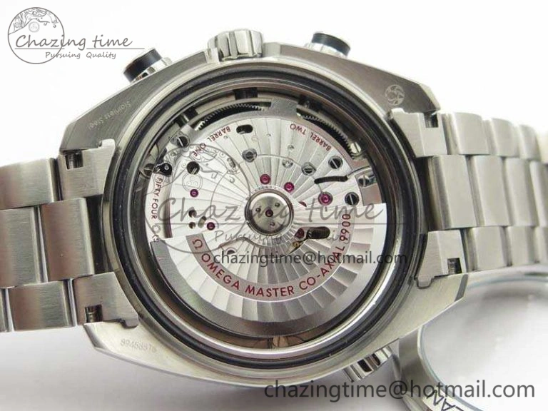 Planet Ocean Master Chrono SS OM 1:1 Best Edition Black Dial On SS Bracelet A9900 V Affordable 8113