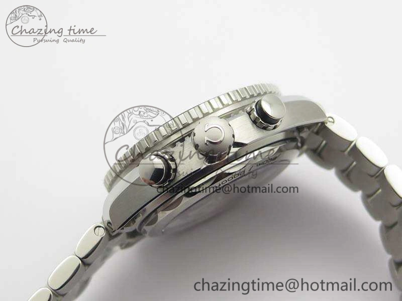 Planet Ocean Master Chrono SS OM 1:1 Best Edition Black Dial On SS Bracelet A9900 V Affordable 8113