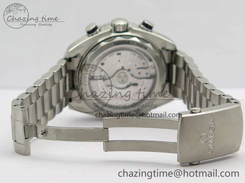 Planet Ocean Master Chrono SS OM 1:1 Best Edition Black Dial On SS Bracelet A9900 V Affordable 8113