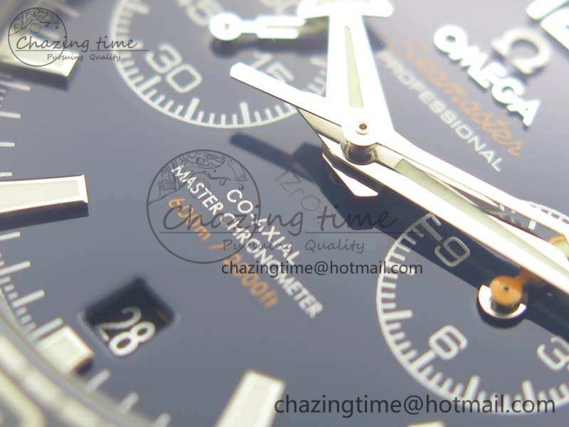 SportInspired Planet Ocean Master Chrono SS OM 1:1 Best Edition Blue Dial On SS Bracelet A9900 V 8114