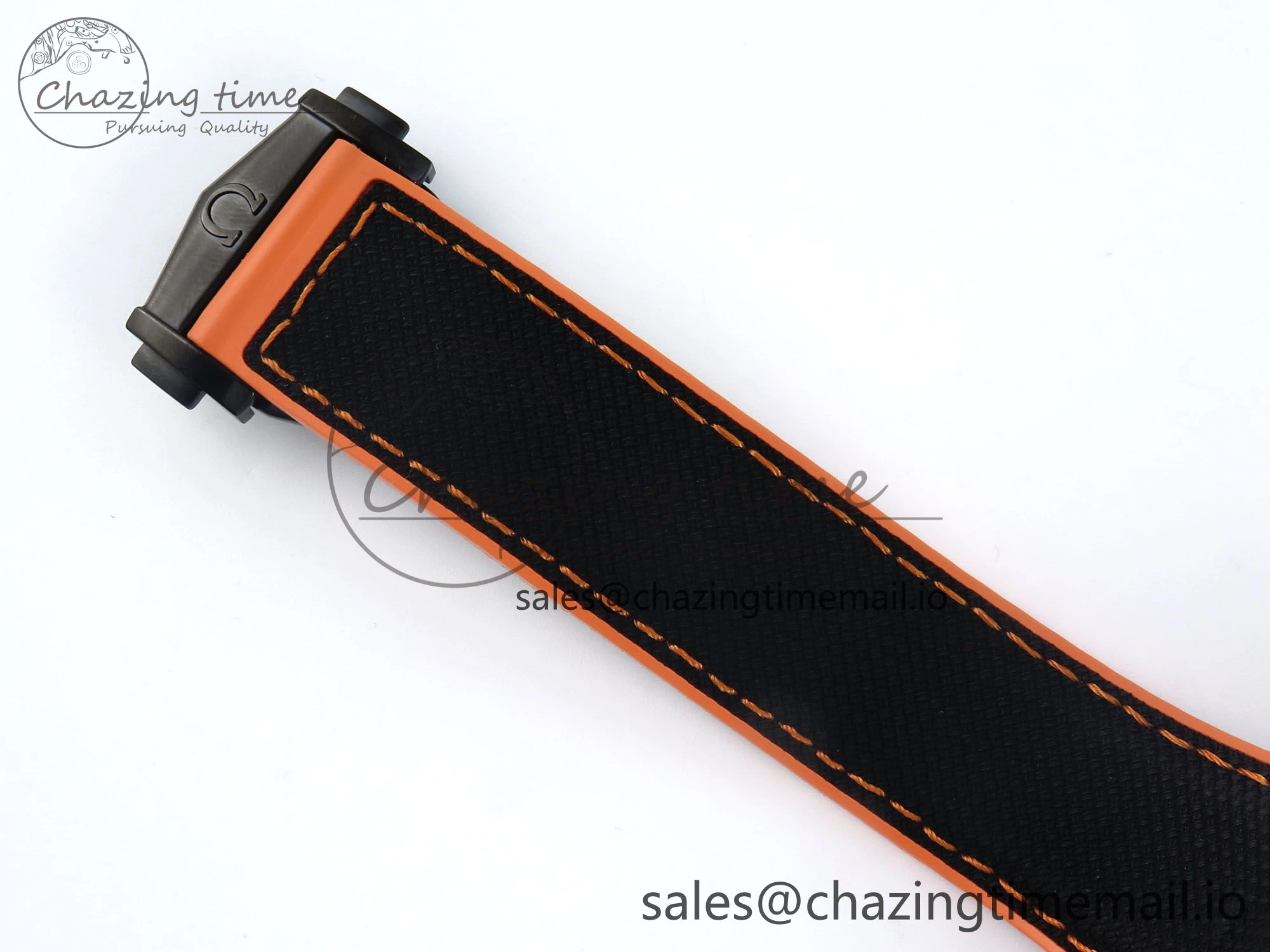 GoAnywhere Planet Ocean Master Chronometer 600M 45.5mm SCF 1:1 Best Edition Black Orange Bezel Black Dial on Black Rubber Strap A9900 Super Clone 7668
