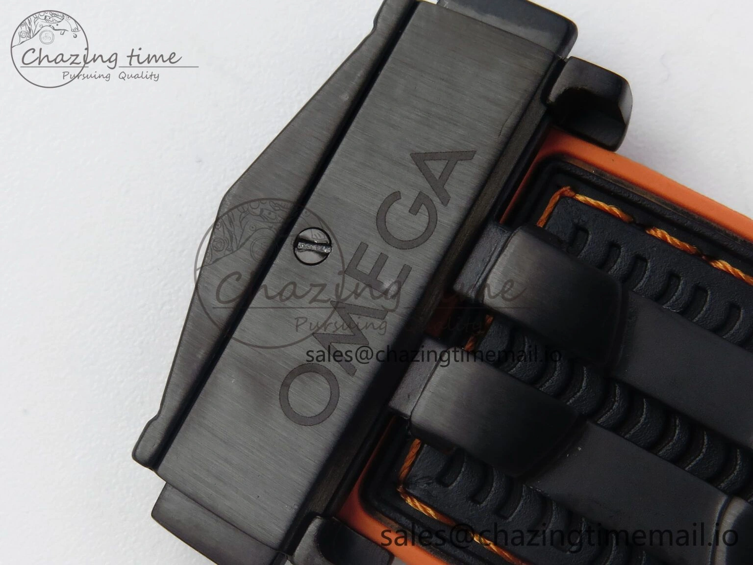 GoAnywhere Planet Ocean Master Chronometer 600M 45.5mm SCF 1:1 Best Edition Black Orange Bezel Black Dial on Black Rubber Strap A9900 Super Clone 7668
