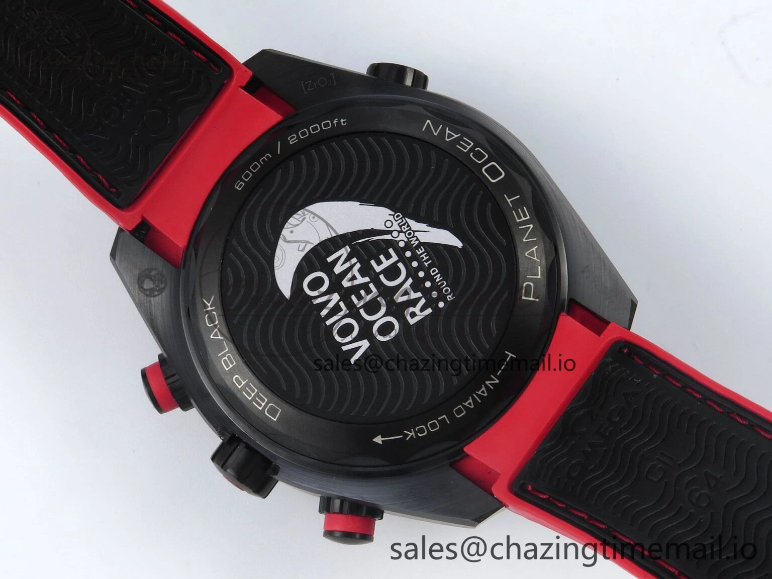 Cozy Planet Ocean Master Chronometer 600M 45.5mm SCF 1:1 Best Edition Black Red Dial on Black Rubber Strap A9900 Super Clone 4260