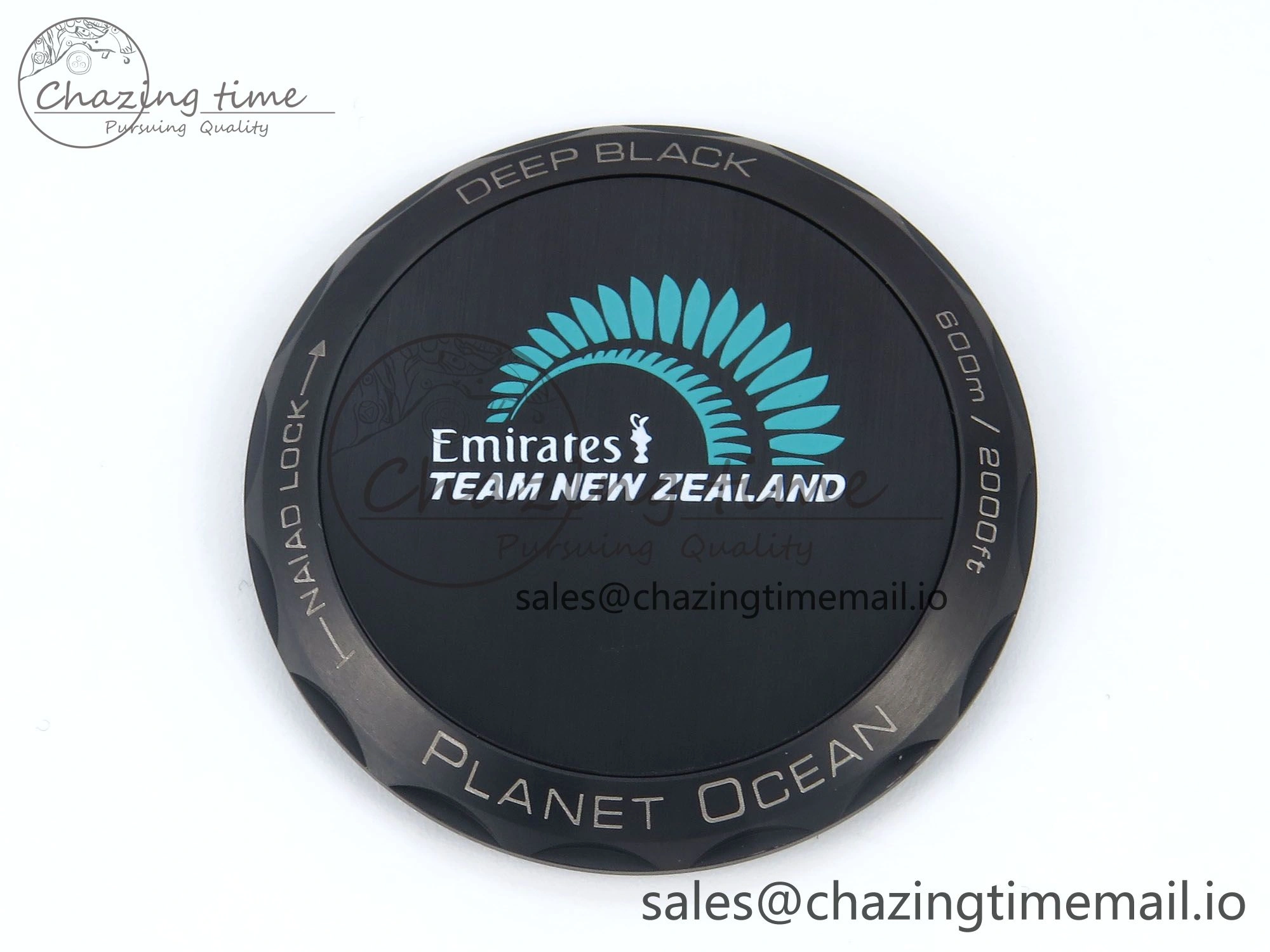 Planet Ocean Master Chronometer 600M 45.5mm SCF 1:1 Best Edition Black Tiffany Blue Dial on Black Rubber Strap A9900 Super Clone Unique 7673