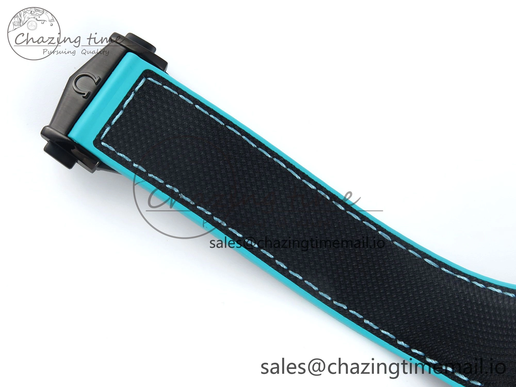 Planet Ocean Master Chronometer 600M 45.5mm SCF 1:1 Best Edition Black Tiffany Blue Dial on Black Rubber Strap A9900 Super Clone Unique 7673