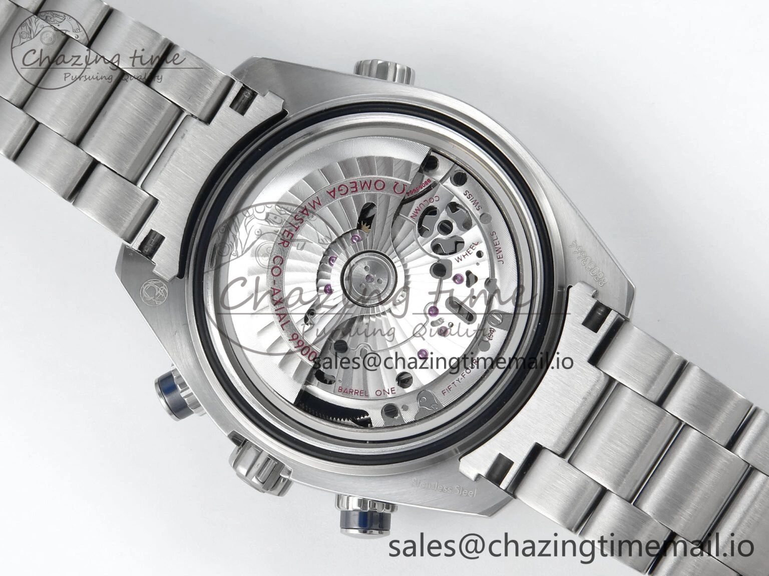 Attractive Planet Ocean Master Chronometer 600M 45.5mm SS SCF 1:1 Best Edition Blue Bezel Blue Dial on SS Bracelet A9900 Super Clone 7676