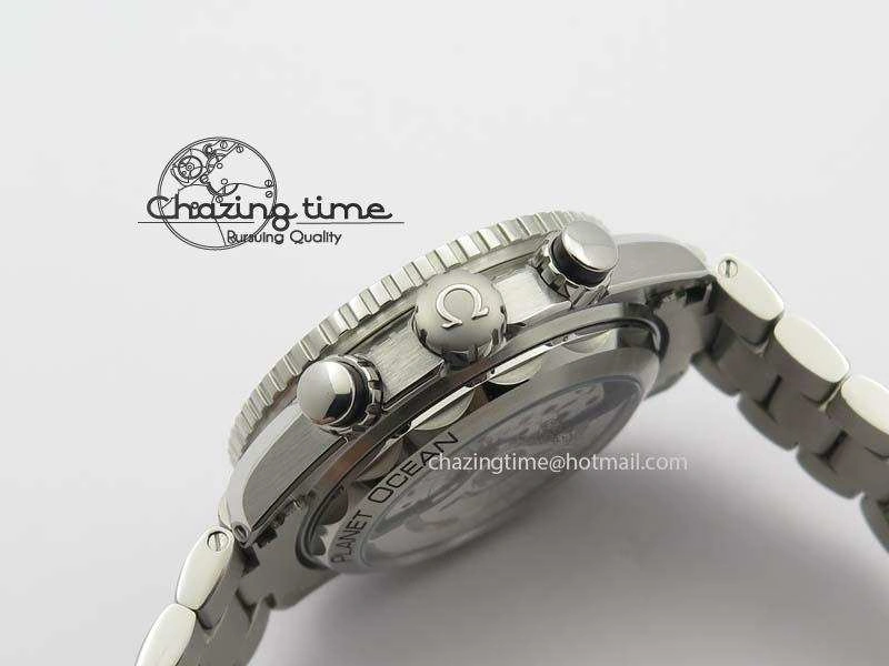 Planet Ocean Master Chronometer Chrono SS OM 1:1 Best Edition Black Dial On SS Bracelet A WeatherProof 8179