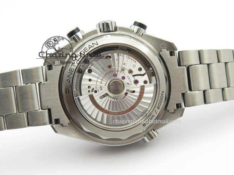 Planet Ocean Master Chronometer Chrono SS OM 1:1 Best Edition Black Dial On SS Bracelet A WeatherProof 8179