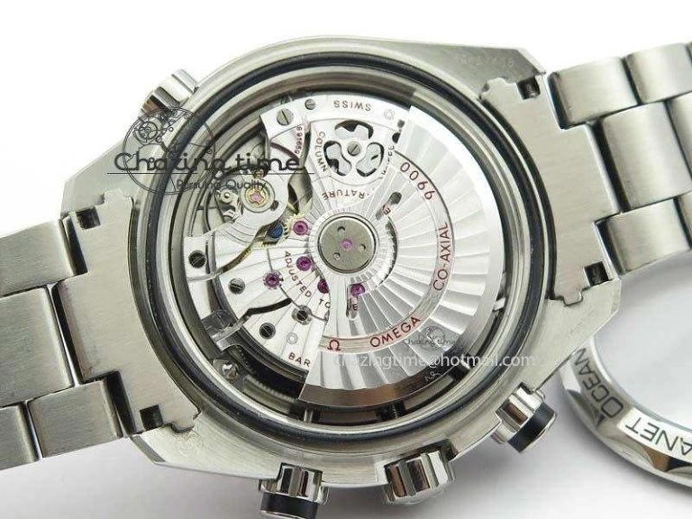 Planet Ocean Master Chronometer Chrono SS OM 1:1 Best Edition Black Dial On SS Bracelet A WeatherProof 8179