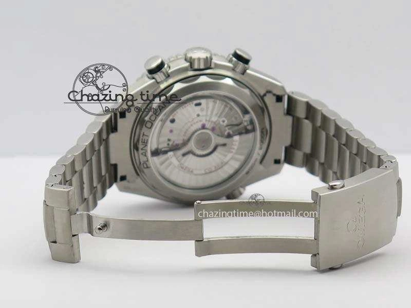 Planet Ocean Master Chronometer Chrono SS OM 1:1 Best Edition Black Dial On SS Bracelet A WeatherProof 8179