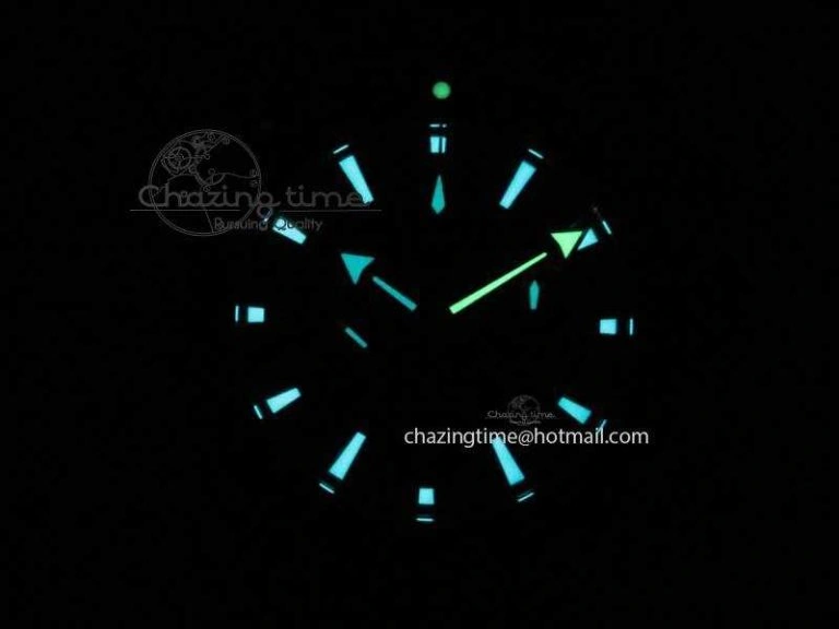 Planet Ocean Master Chronometer Chrono SS OM 1:1 Best Edition Black On SS Bracelet A Neat 8154