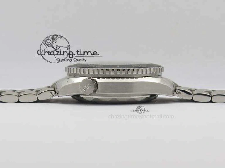 Planet Ocean Master Chronometer Chrono SS OM 1:1 Best Edition Gray Dial On SS Bracelet A Unisex 8180