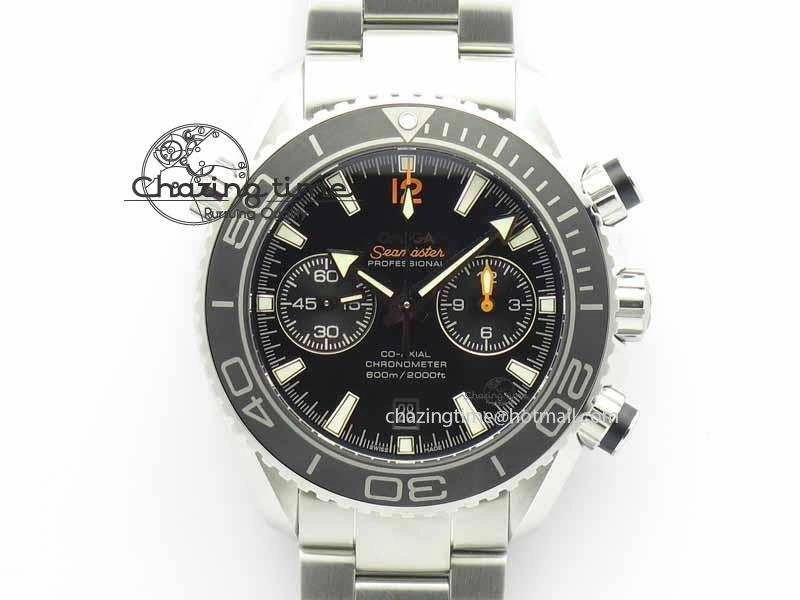 MoistureWicking Planet Ocean Master Chronometer Chrono SS OM 1:1 Best Edition Orange 12 On SS Bracelet A 8155