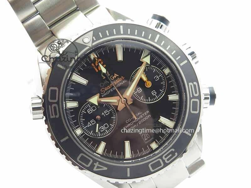 MoistureWicking Planet Ocean Master Chronometer Chrono SS OM 1:1 Best Edition Orange 12 On SS Bracelet A 8155