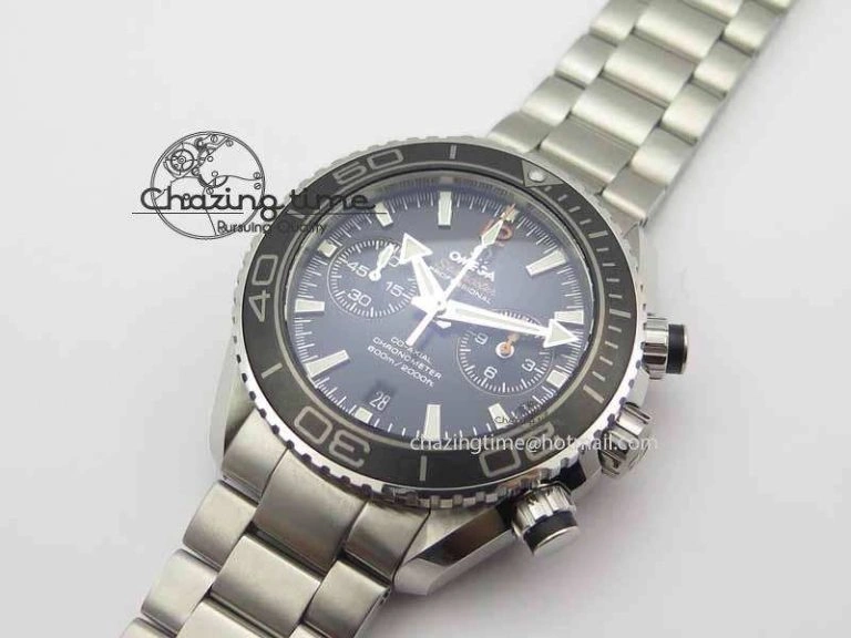MoistureWicking Planet Ocean Master Chronometer Chrono SS OM 1:1 Best Edition Orange 12 On SS Bracelet A 8155