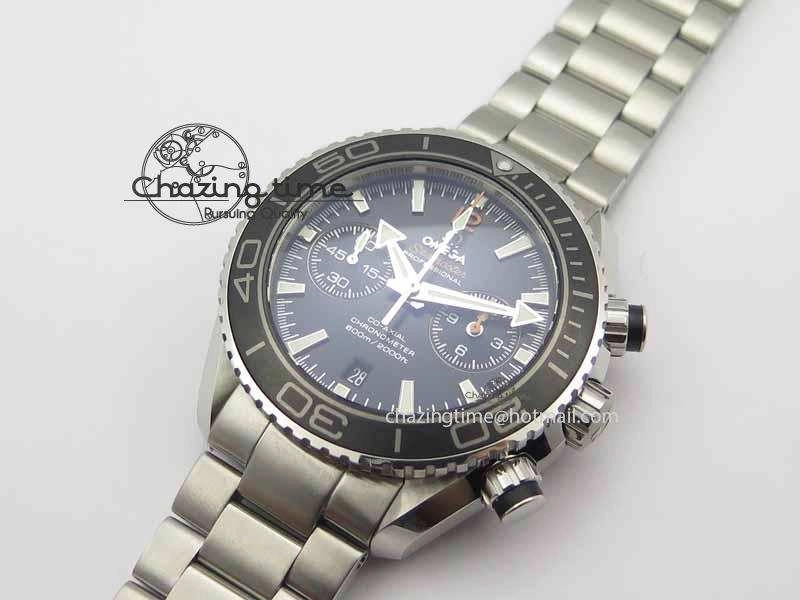 MoistureWicking Planet Ocean Master Chronometer Chrono SS OM 1:1 Best Edition Orange 12 On SS Bracelet A 8155